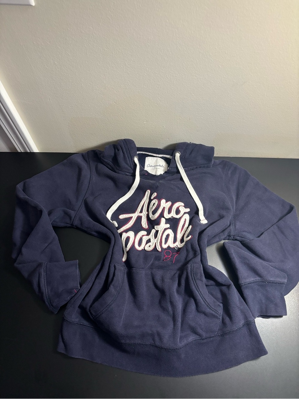 2013 y2k vintage Aeropostale Navy blue hoodie